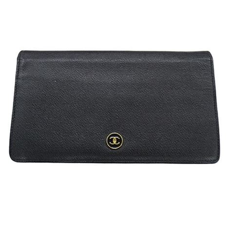 chanel button long wallet a20904 y01863|CHANEL .